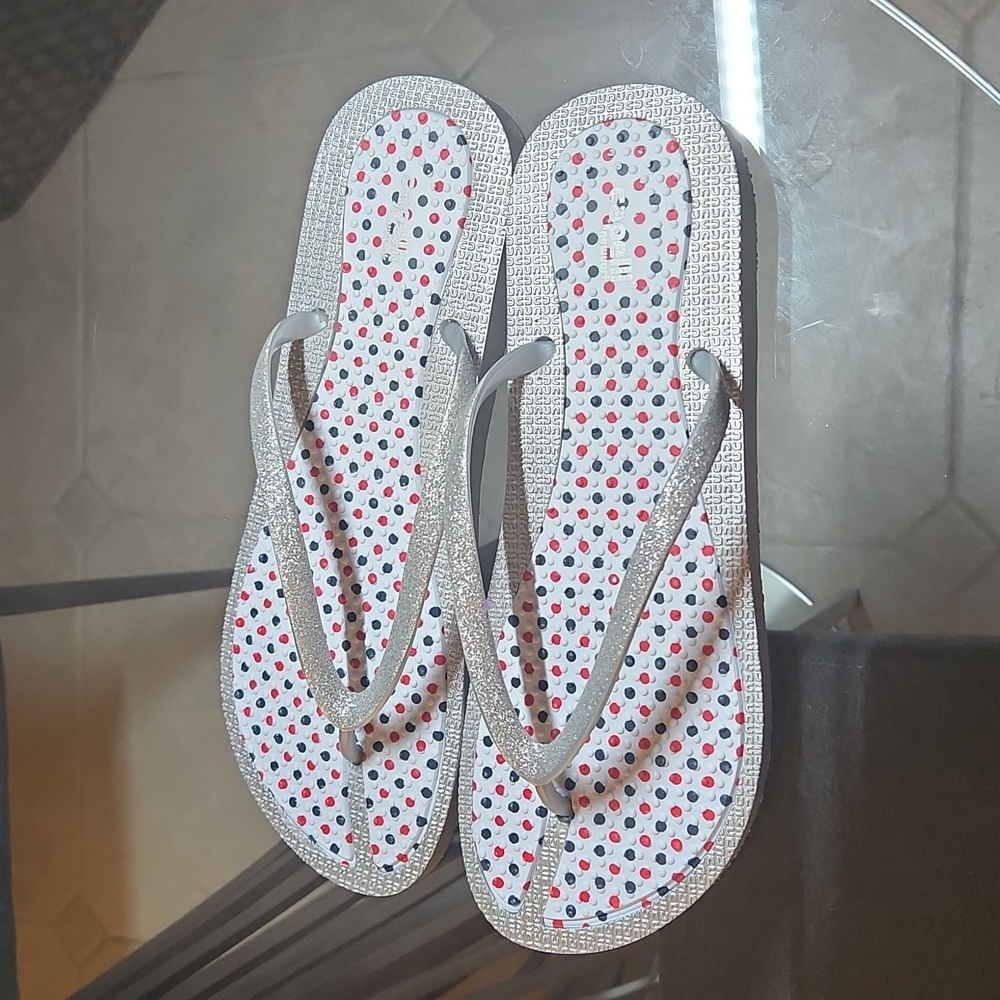 Women's Flip Flops Capelli Silver Polkadot 11